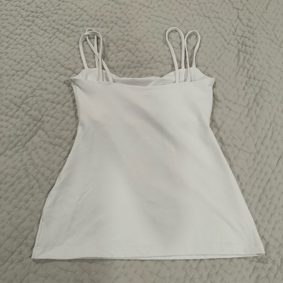NWT Susana Monaco Double String Tank Top White XS Sold Out - Picture 4 of 6